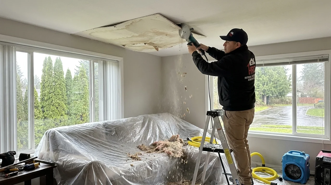 Ceiling Water Damage Repair